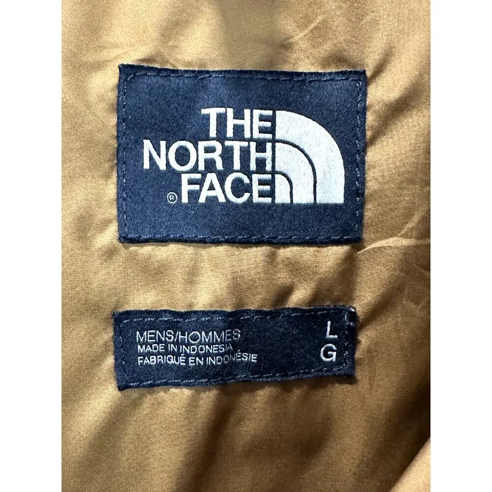 The North Face Gray Sierra Down Jacket L Puffer Coat Quilted Winter Outdoor Cozy